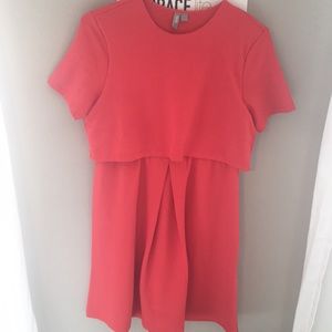 Asos coral maternity dress!